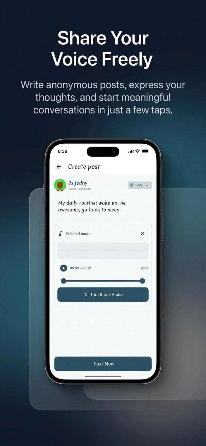 UnSpoken - Anonymous Social screenshot