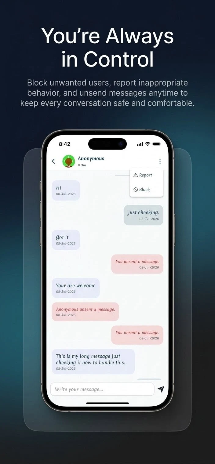 UnSpoken - Anonymous Social screenshot